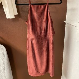 Corduroy dress- Cranberry